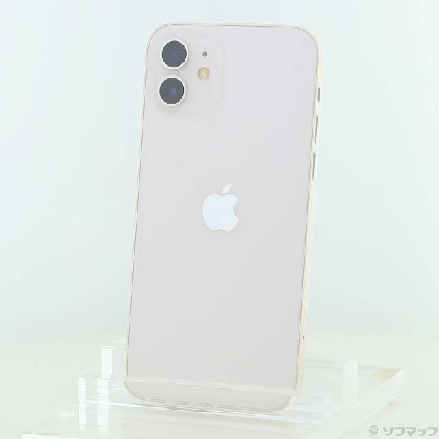 (中古)Apple iPhone12 64GB ホワイト MGHP3J/A SIMフリー(258-ud)