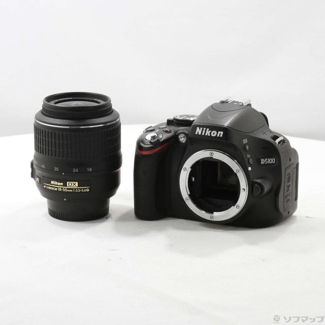 中古)Nikon Nikon D5100 18-55 VR レンズキット (1620万画素/SDXC)(258 