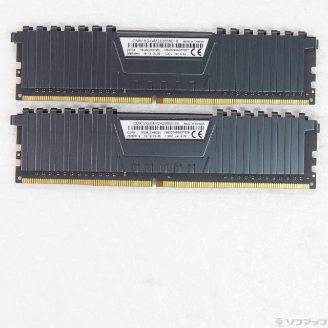 (中古)CORSAIR CMK16GX4M2A2666C16 16GB 8GB×2枚組(305-ud)
