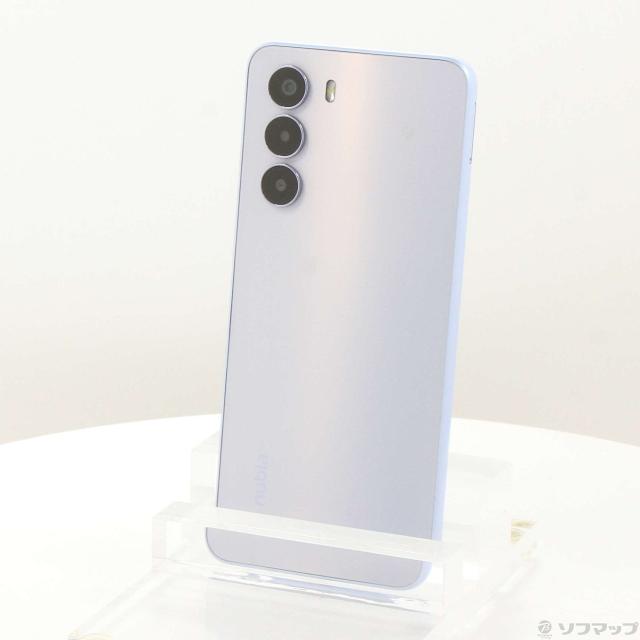 (中古)ワイモバイル nubia S 5G 128GB ライトパープル A403ZT Y!mobile SIMフリー(377-ud)