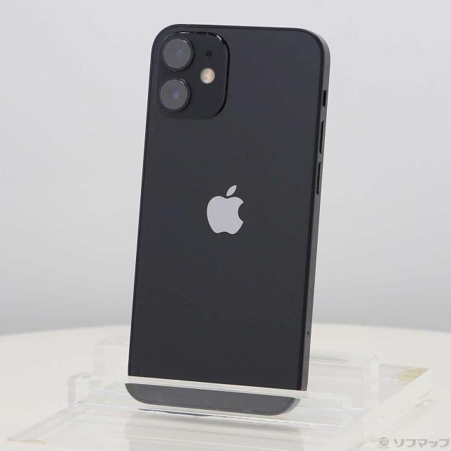 (中古)Apple iPhone12 mini 64GB ブラック MGA03J/A SIMフリー(297-ud)