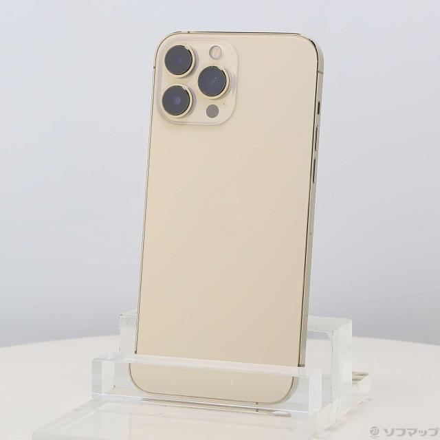 (中古)Apple iPhone13 Pro Max 1TB ゴールド MLKJ3J/A SIMフリー(262-ud)