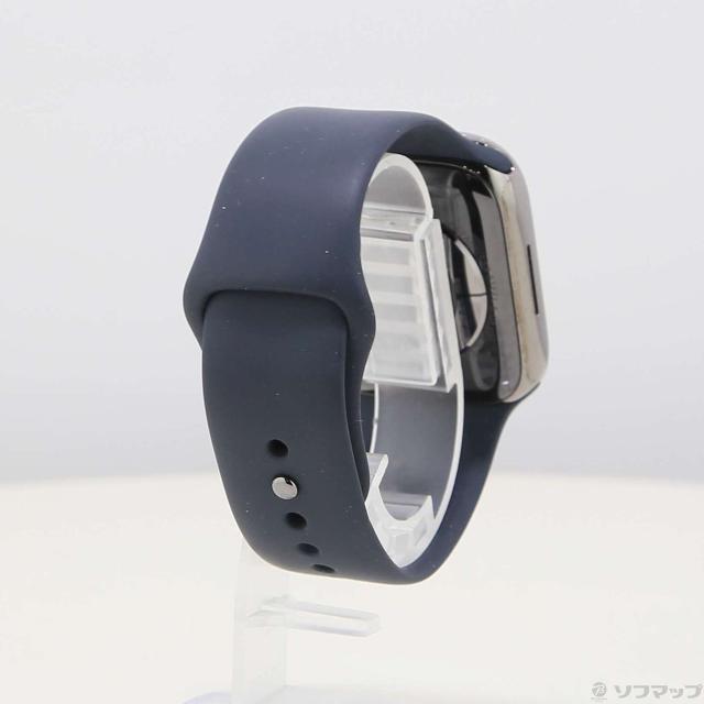 (中古)Apple Apple Watch Series 9 GPS + Cellular 45mm グラファイトステンレススチールケース ミッドナイトスポーツバンド(377-ud)_2