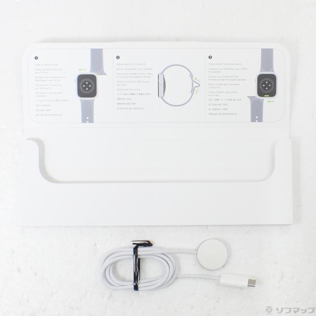 (中古)Apple Apple Watch Series 9 GPS + Cellular 45mm グラファイトステンレススチールケース ミッドナイトスポーツバンド(377-ud)_4