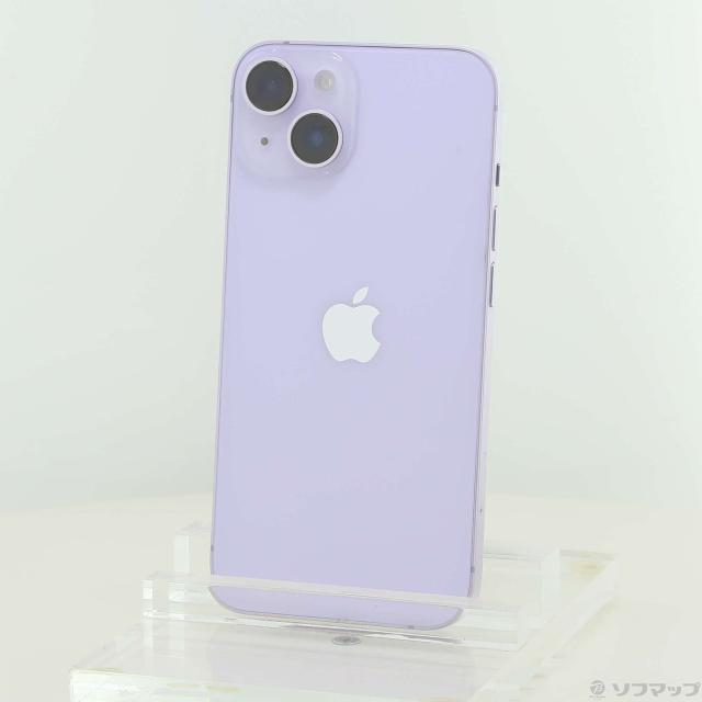 (中古)Apple iPhone14 128GB パープル MPUY3J/A SIMフリー(352-ud)