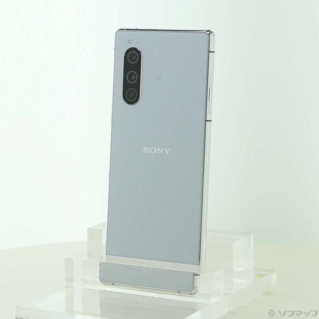 (中古)SONY Xperia 5 64GB グレー 901SO SoftBank(305-ud)