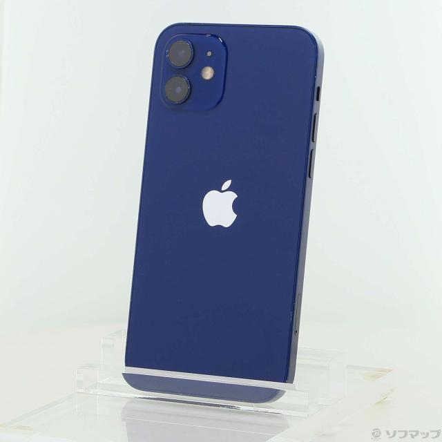 (中古)Apple iPhone12 64GB ブルー MGHR3J/A SIMフリー(295-ud)