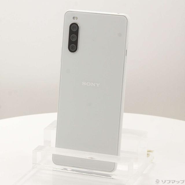 (中古)SONY Xperia 10 III 128GB ホワイト SOG04 auロック解除SIMフリー(349-ud)