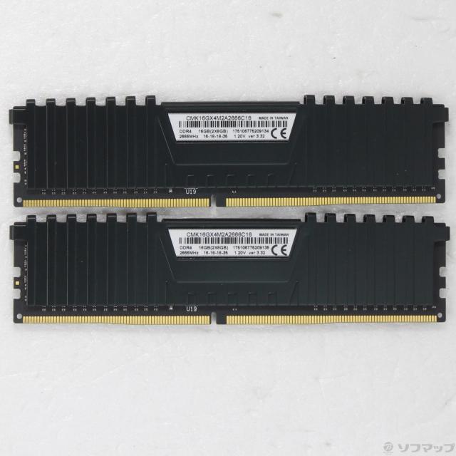 (中古)CORSAIR CMK16GX4M2A2666C16 16GB 8GB×2枚組(344-ud)