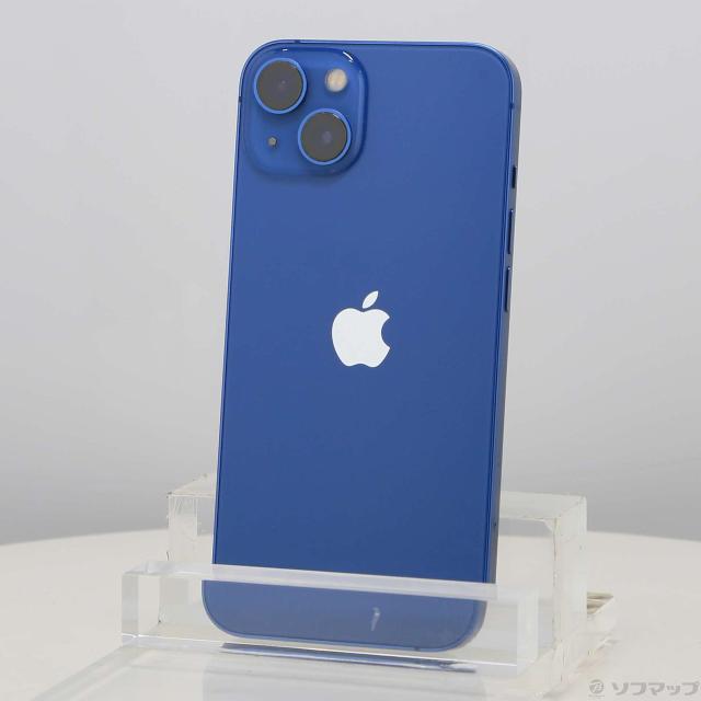 (中古)Apple iPhone13 128GB ブルー MLNG3J/A SIMフリー(258-ud)