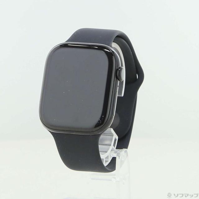 (中古)Apple Apple Watch Series 11 GPS + Cellular 46mm ジェットブラックアルミニウムケース ブラックスポーツバンド(297-ud)