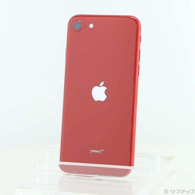 (中古)Apple iPhone SE 第3世代 128GB プロダクトレッド MMYH3J/A SIMフリー(251-ud)
