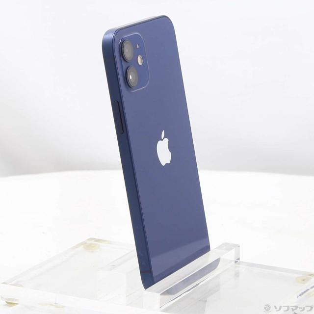 (中古)Apple iPhone12 64GB ブルー MGHR3J/A SIMフリー(352-ud)