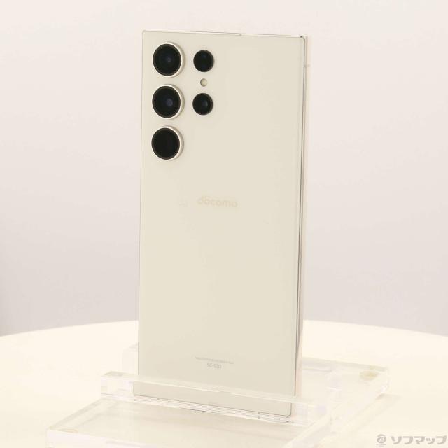 (中古)SAMSUNG Galaxy S23 Ultra 256GB クリーム SC-52D docomo SIMフリー(377-ud)
