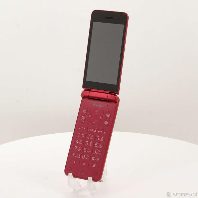 中古)KYOCERA DIGNO ケータイ KY-42C レッド docomo SIMフリー(196-ud