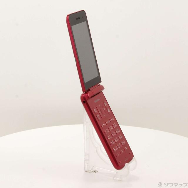 中古)KYOCERA DIGNO ケータイ KY-42C レッド docomo SIMフリー(196-ud