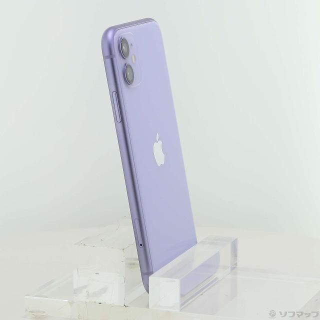 (中古)Apple iPhone11 64GB パープル MWLX2J/A SIMフリー(198-ud)_3