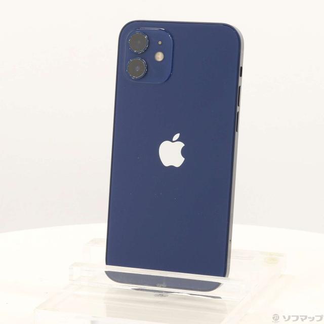 (中古)Apple iPhone12 64GB ブルー MGHR3J/A SIMフリー(262-ud)