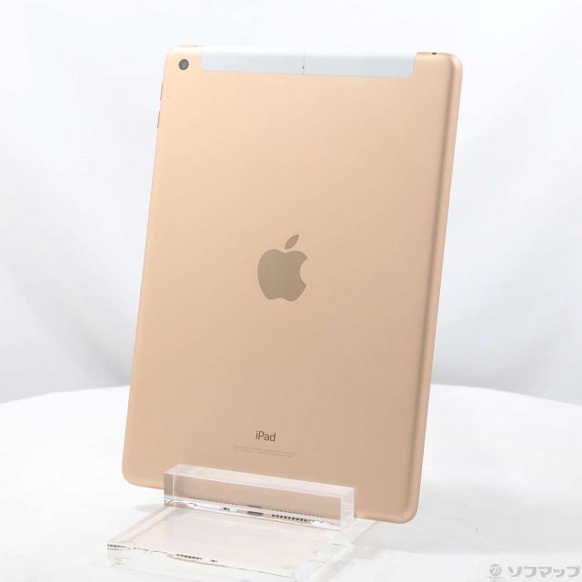(中古)Apple iPad 第6世代 128GB ゴールド MRM22J/A SoftBankロック解除SIMフリー(297-ud)