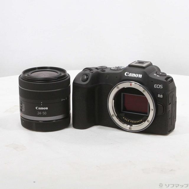 (中古)Canon EOS R8 RF24-50 IS STM レンズキット(349-ud)
