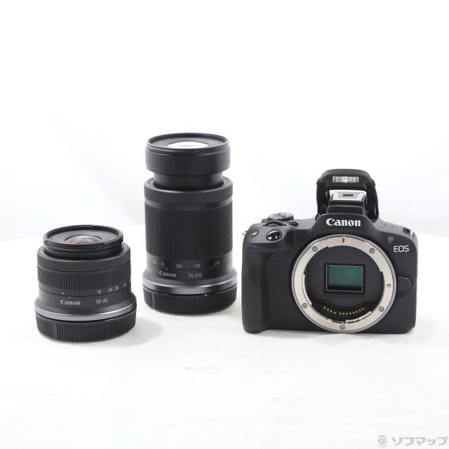 中古)Canon EOS R50 ダブルズームキット ブラック(344-ud)【公式通販】