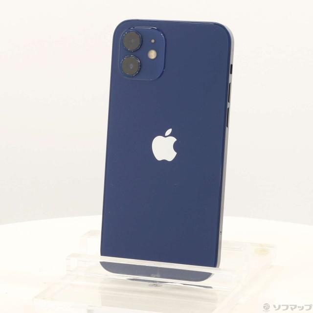 (中古)Apple iPhone12 64GB ブルー MGHR3J/A SIMフリー(262-ud)