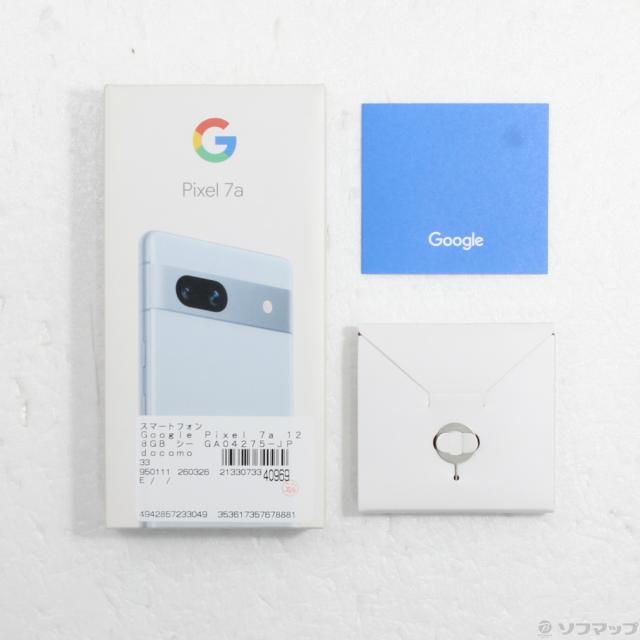 中古)GOOGLE Google Pixel 7a 128GB シー GA04275-JP docomo SIMフリー