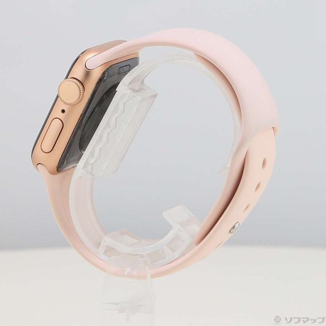 (中古)Apple Apple Watch SE 第1世代 GPS 40mm ゴールドアルミニウムケース ピンクサンドスポーツバンド(198-ud)_1