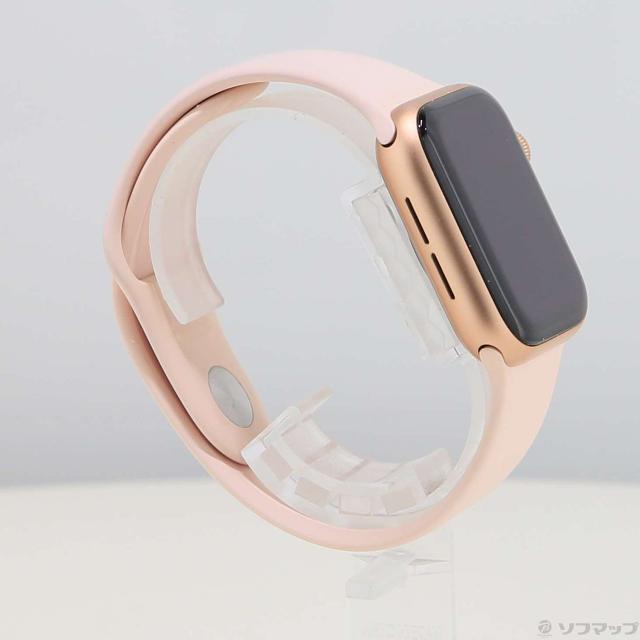 (中古)Apple Apple Watch SE 第1世代 GPS 40mm ゴールドアルミニウムケース ピンクサンドスポーツバンド(198-ud)_3