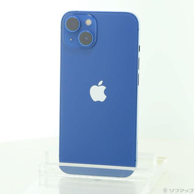 (中古)Apple iPhone13 128GB ブルー MLNG3J/A SIMフリー(262-ud)