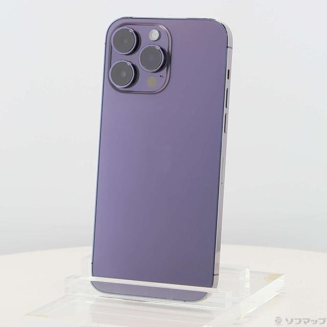 中古)Apple iPhone14 Pro Max 256GB ディープパープル NQ9E3J/A SIM 