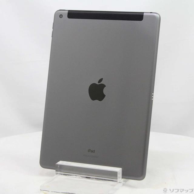 (中古)Apple iPad 第7世代 32GB スペースグレイ MW6A2J/A auロック解除SIMフリー(305-ud)