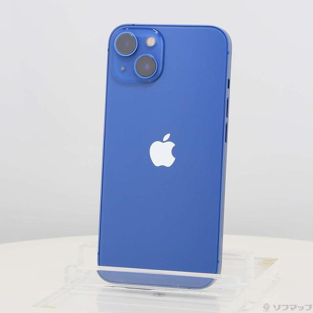 (中古)Apple iPhone13 128GB ブルー MLNG3J/A SIMフリー(258-ud)
