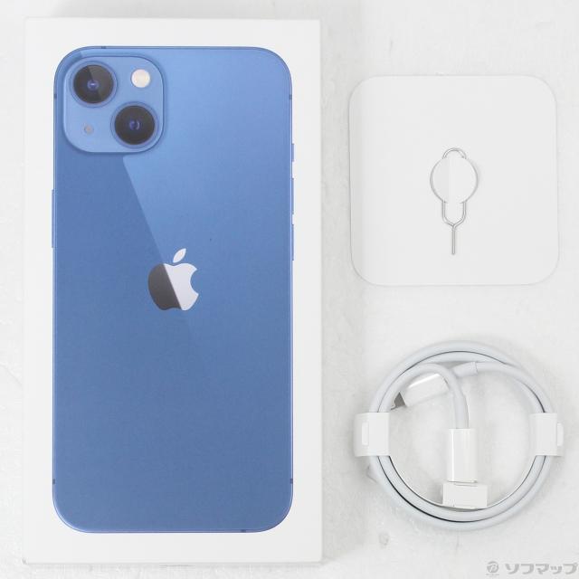 (中古)Apple iPhone13 128GB ブルー MLNG3J/A SIMフリー(258-ud)_4