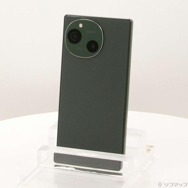 中古)SHARP AQUOS R9 256GB グリーン SH-51E docomo SIMフリー(276-ud)