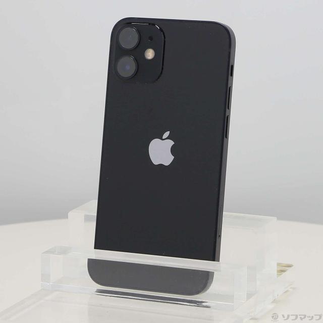 (中古)Apple iPhone12 mini 64GB ブラック MGA03J/A SIMフリー(352-ud)