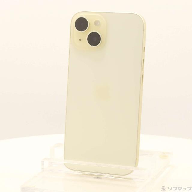 中古)Apple iPhone15 128GB イエロー MTMK3J/A SIMフリー(262-ud