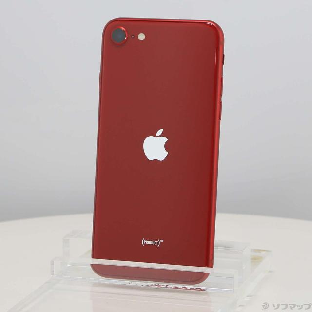 (中古)Apple iPhone SE 第3世代 64GB プロダクトレッド MMYE3J/A SIMフリー(349-ud)