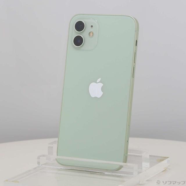 (中古)Apple iPhone12 64GB グリーン MGHT3J/A SIMフリー(377-ud)