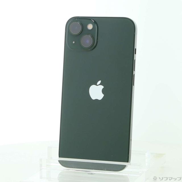 (中古)Apple iPhone13 128GB グリーン MNGG3J/A SIMフリー(247-ud)