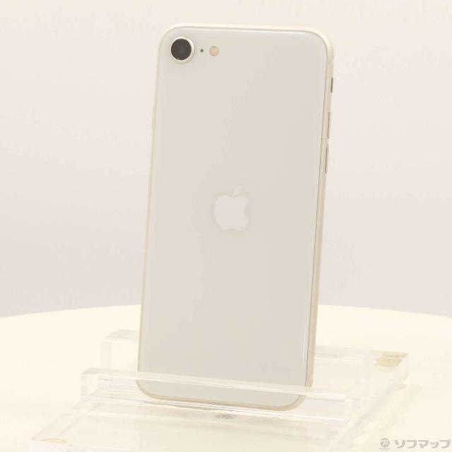 (中古)Apple iPhone SE 第3世代 64GB スターライト MMYD3J/A SIMフリー(297-ud)
