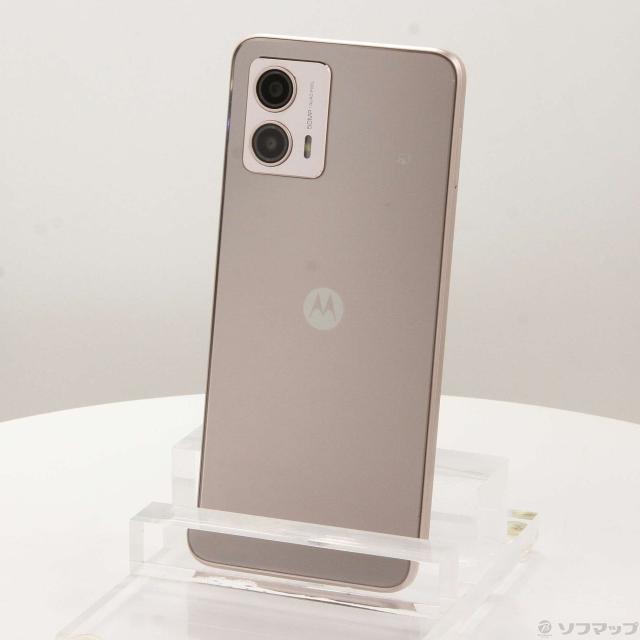 (中古)Motorola moto g53y 5G 128GB ペールピンク MOSAD3 Y!mobile SIMフリー(251-ud)