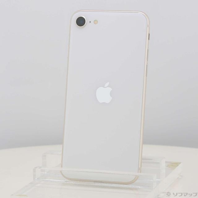 (中古)Apple iPhone SE 第3世代 64GB スターライト MMYD3J/A SIMフリー(258-ud)