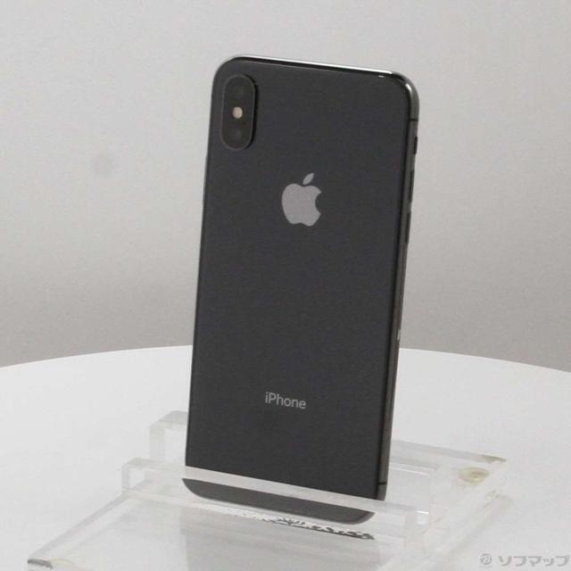 (中古)Apple iPhoneX 64GB スペースグレイ MQAX2J/A SIMフリー(247-ud)