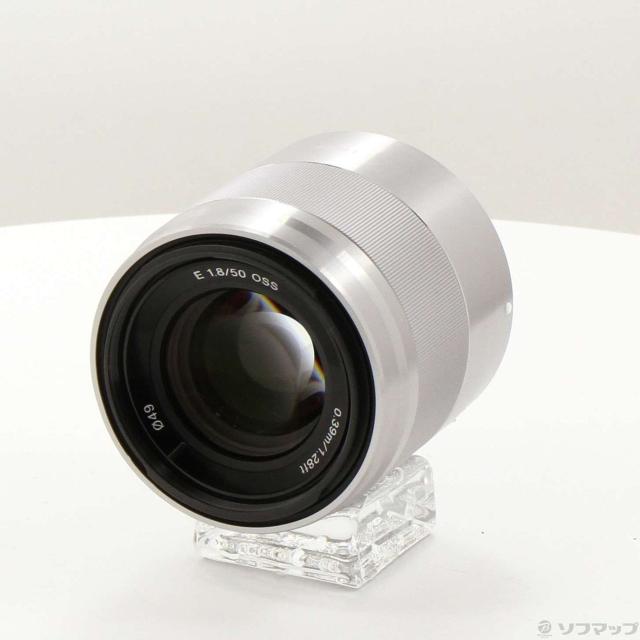 (中古)SONY E 50mm F1.8 OSS SEL50F18 Eレンズ/シルバー(352-ud)