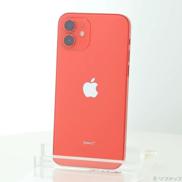 (中古)Apple iPhone12 64GB プロダクトレッド MGHQ3J/A SIMフリー(349-ud)