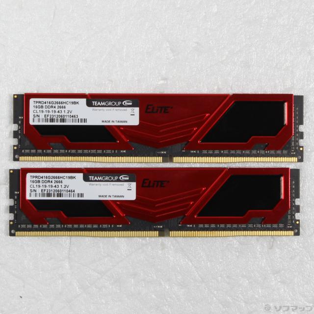 中古)288P PC4-21300 DDR4-2666 32GB 16GB×2枚組(262-ud)