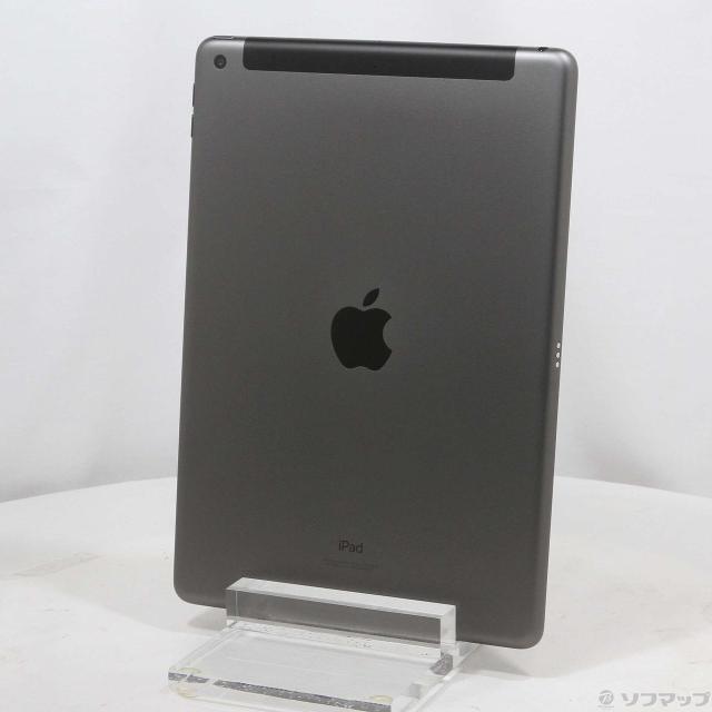 (中古)Apple iPad 第9世代 64GB スペースグレイ MK473J/A auロック解除SIMフリー(196-ud)