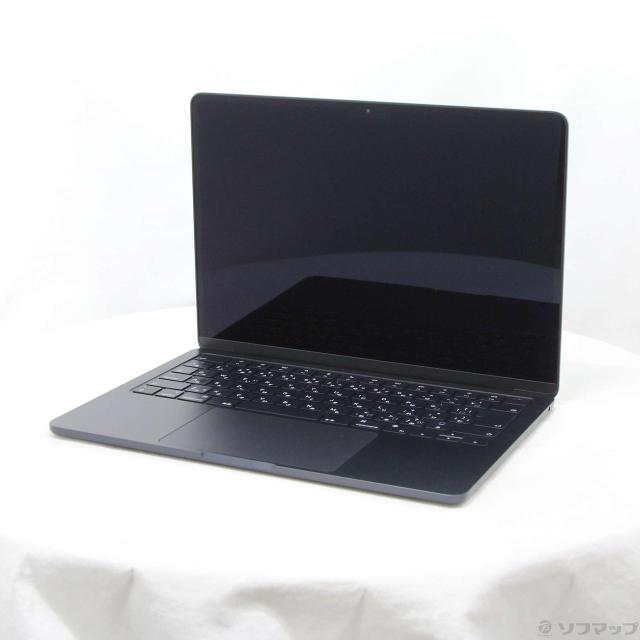 (中古)Apple MacBook Air 13.6-inch Mid-2022 MLY33J/A Apple M2 8コアCPU_8コアGPU 8GB SSD256GB ミッドナイト (26.3 Tahoe)(269-ud)