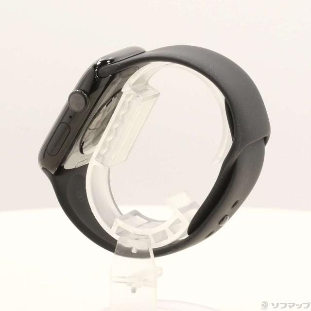 (中古)Apple Apple Watch Series 11 GPS 46mm ジェットブラックアルミニウムケース ブラックスポーツバンド(258-ud)_1